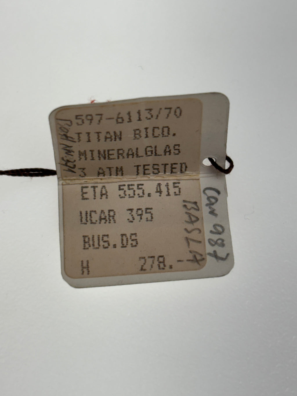 BWC Titan Quartz NOS