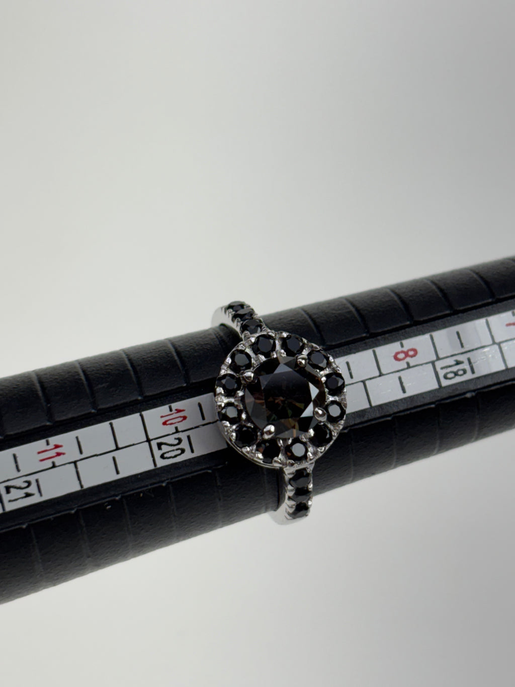 925er Silber Ring Größe 9 Moissanit 3.36 Ct