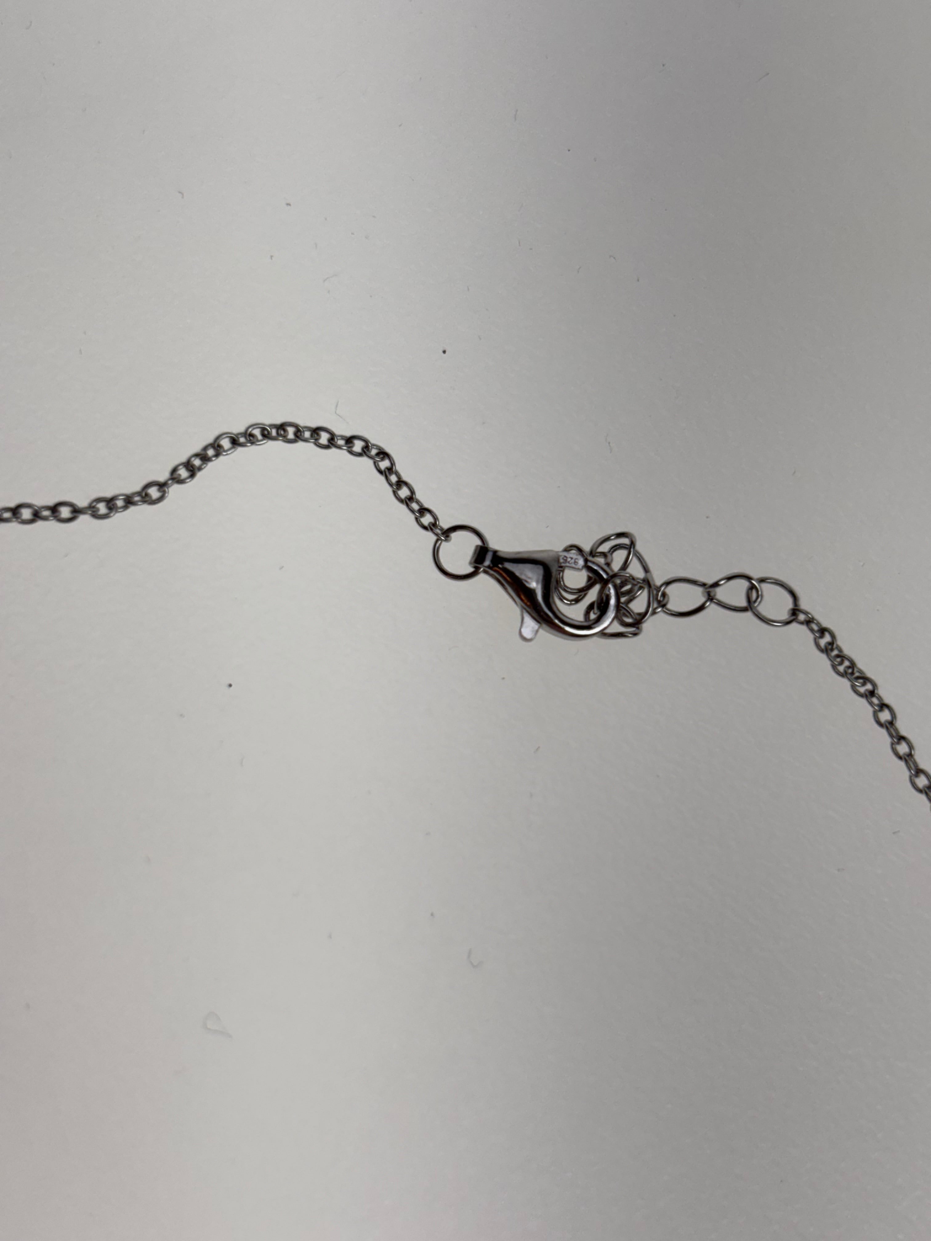 Halskette 925er Silber mit Zirkoniasteinen