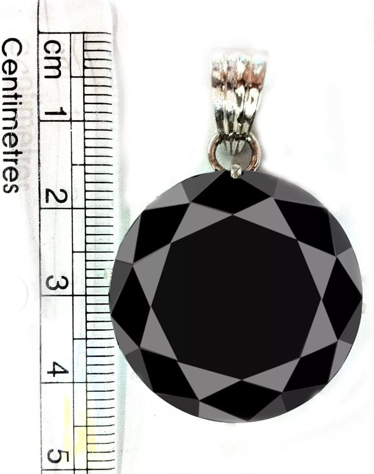 großer Moissanit Anhänger 15.07 Ct. / 925er Silber