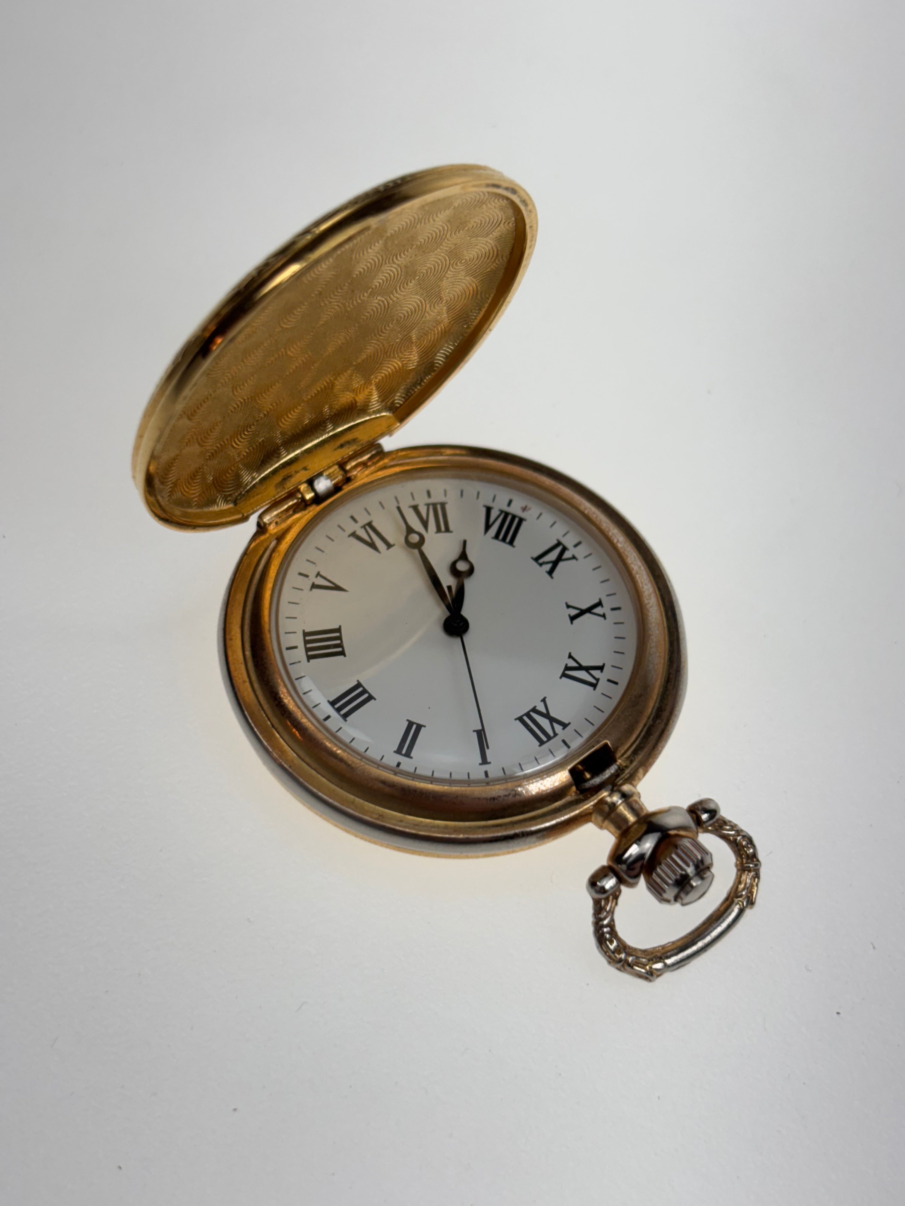 goldfarbige Taschenuhr NOS
