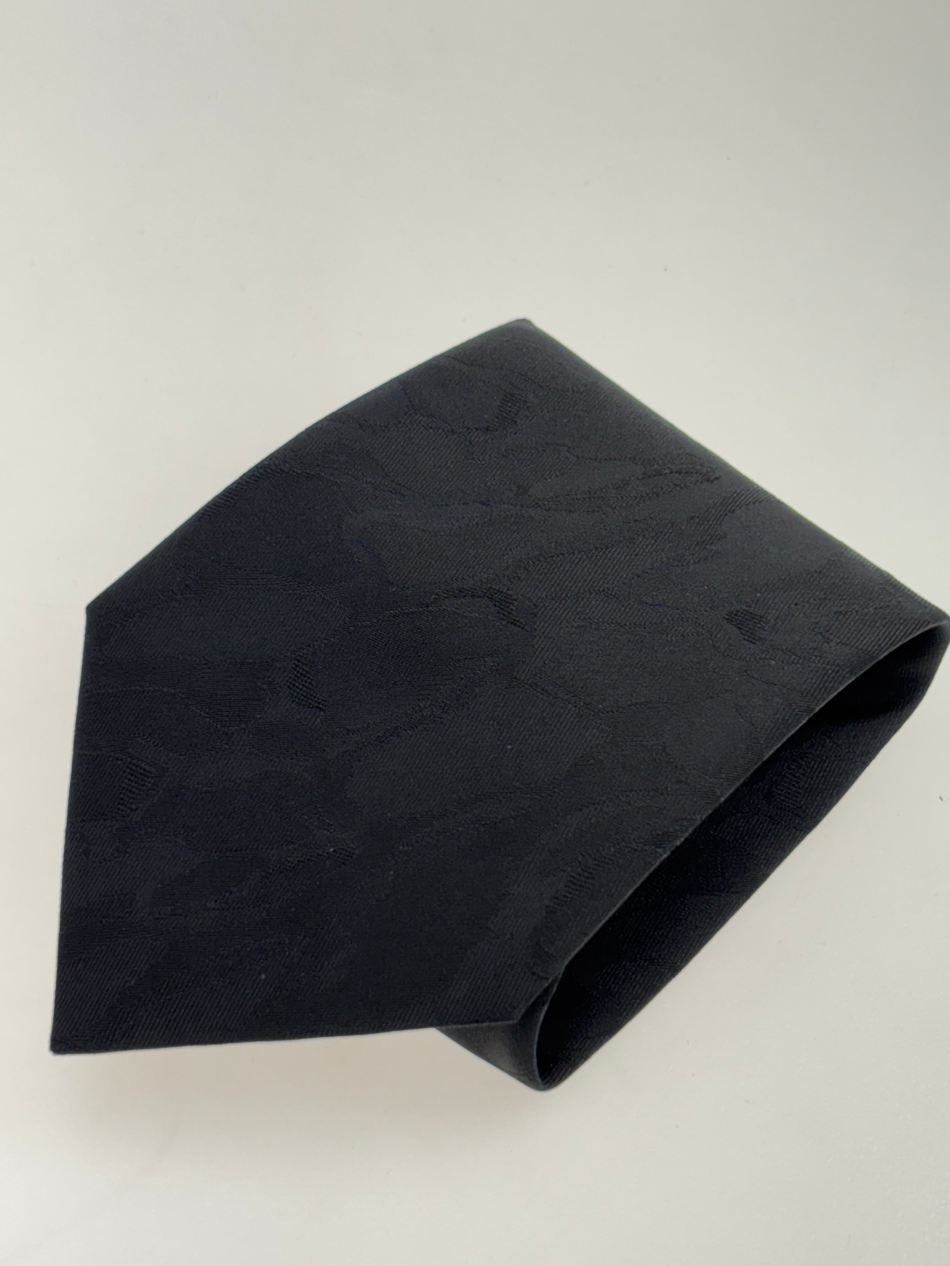 grau schwarz melierte Krawatte