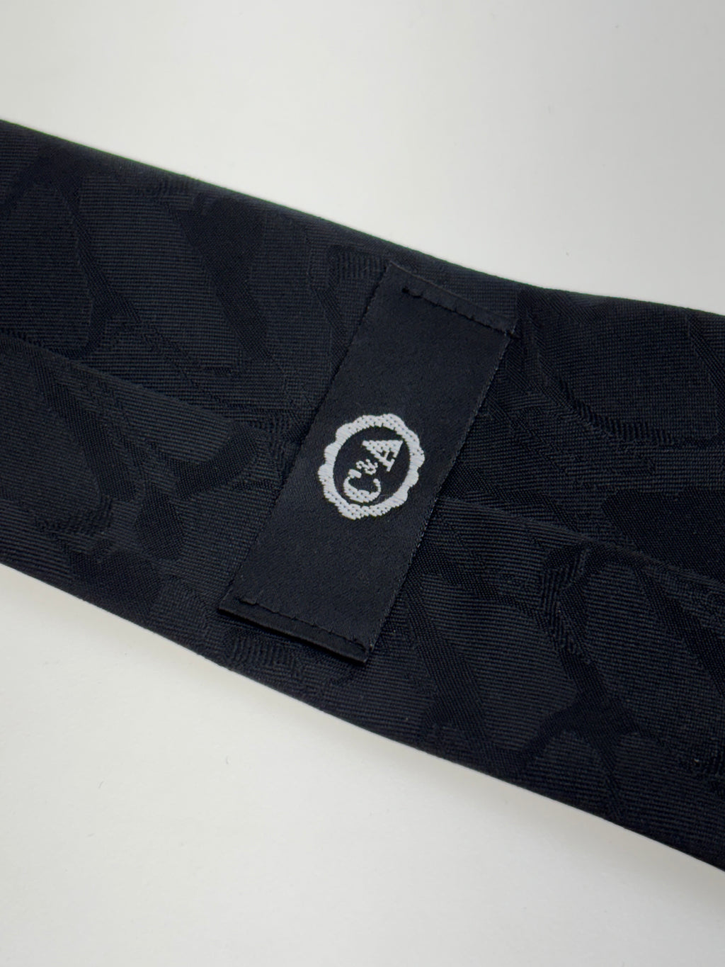 grau schwarz melierte Krawatte