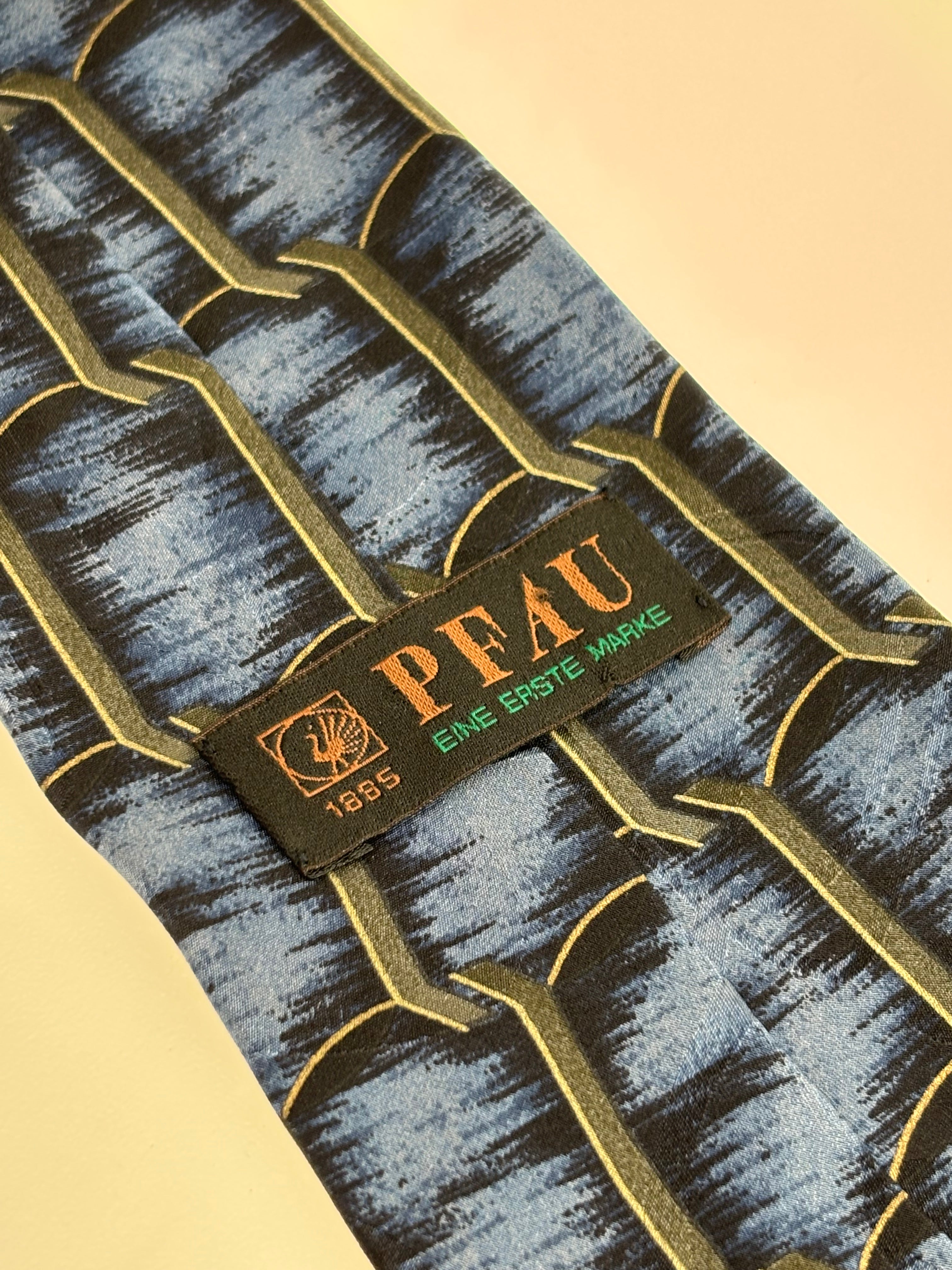 lebendige blaue Krawatte von Pfau 1885