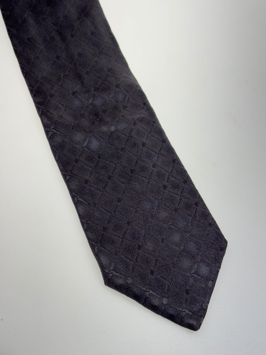 grau geprägte modena Krawatte aus Seide