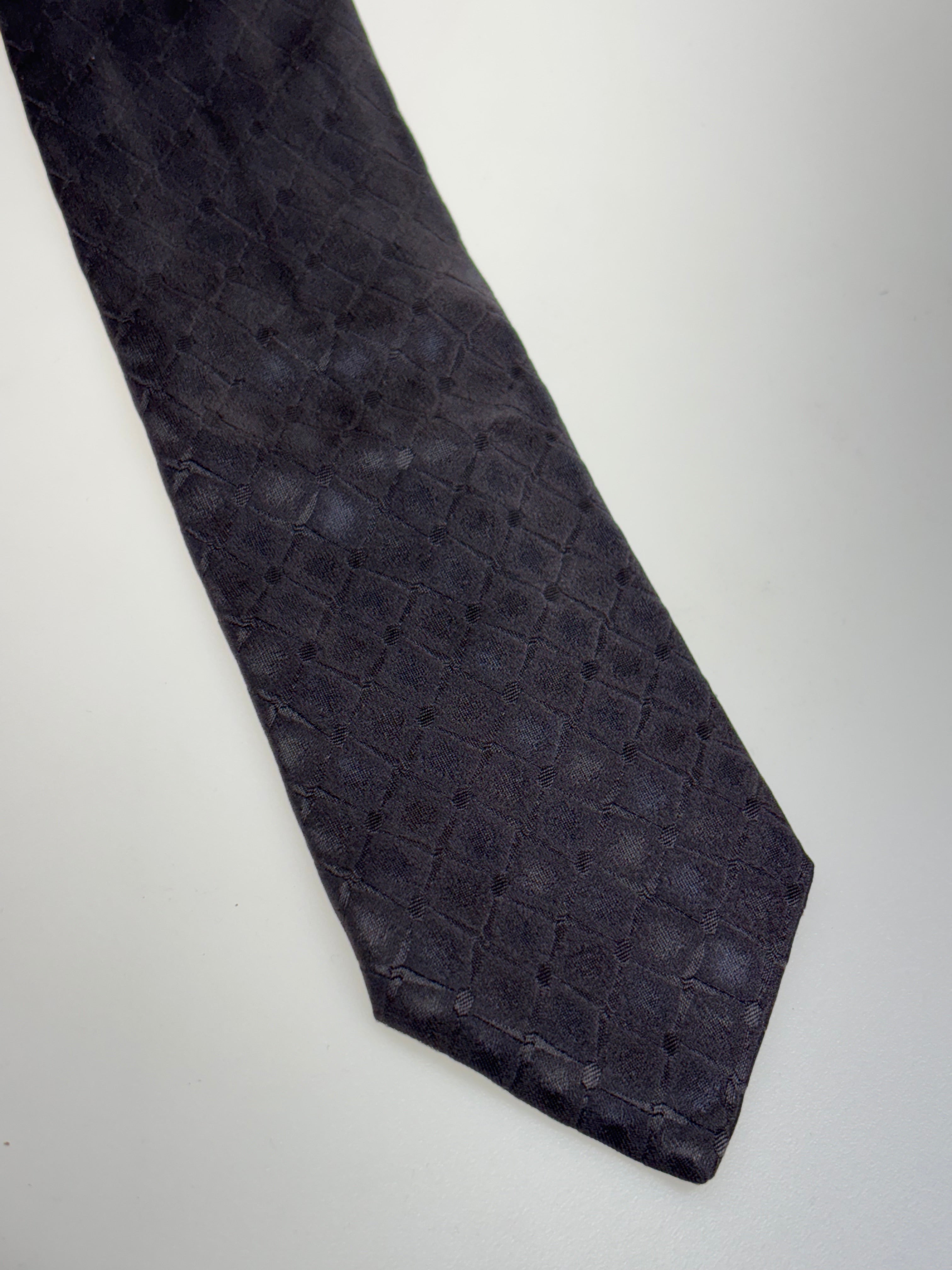 grau geprägte modena Krawatte aus Seide