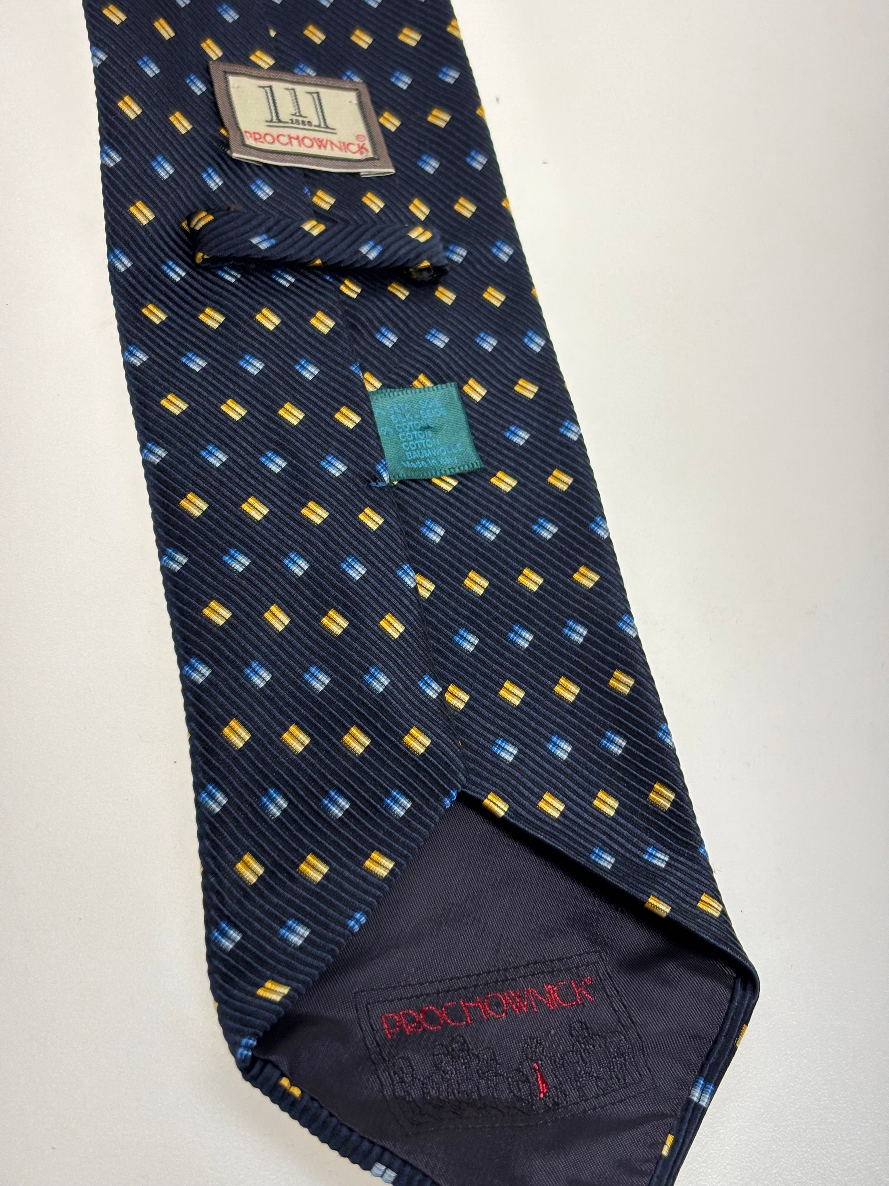 blaue wunderschöne Krawatte von 1880 Prochownick, Italy