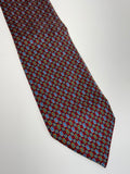 rote geometrische Blümchen Krawatte, Giancarlo Aiani